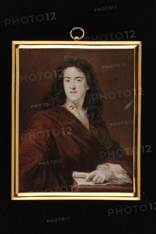 Daniël Bruyninx, Portrait miniature by Robert Duval, portrait miniature painting footage ivory watercolor portrait (size) h 9.5