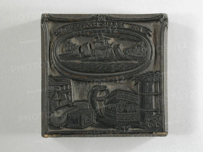 Wooden cliché for printing tobacco bags, cliché printing equipment wood pokewood?, stabbed engraved Square wooden block