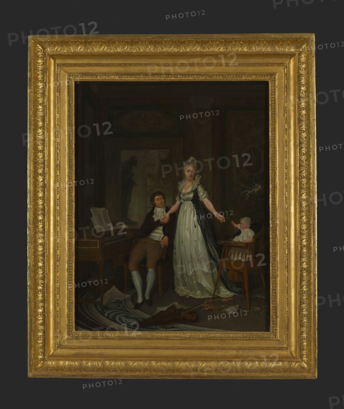 Nicolaes Muys, Portrait of Erdwin Adrianus de Jongh (1777-1833) with Theodora Jordens (? -1807) and their daughter Lucia, group
