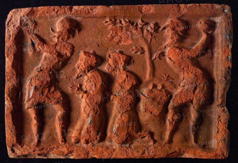 Hearthstone, from Antwerp Belgium, with narrow frame, the history of Susanna, hearth stone fireplace part ceramic brick 10.5