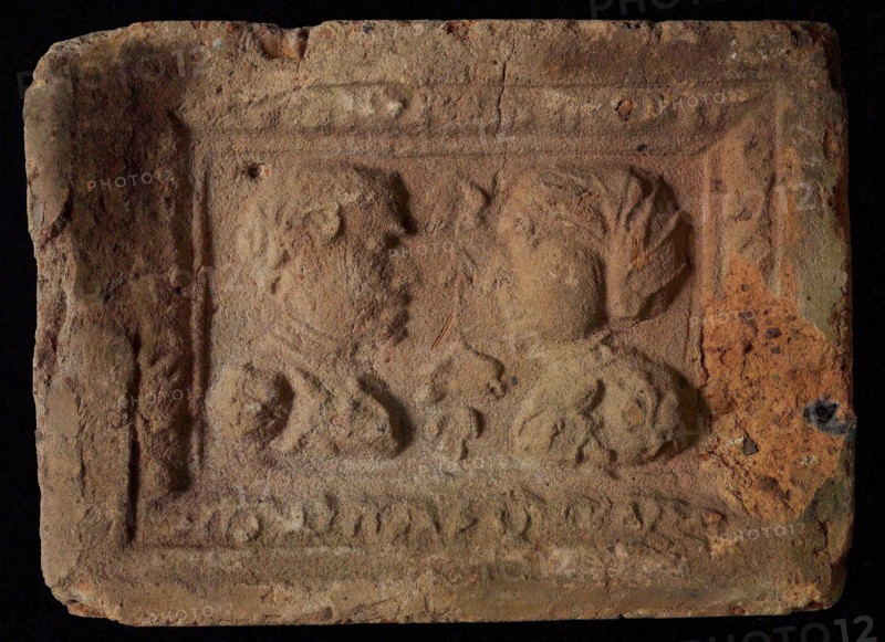 Hearthstone, Luiks, from Luik, Liege Belgium, with wide frame, with male and female head, fire stone fireplace component