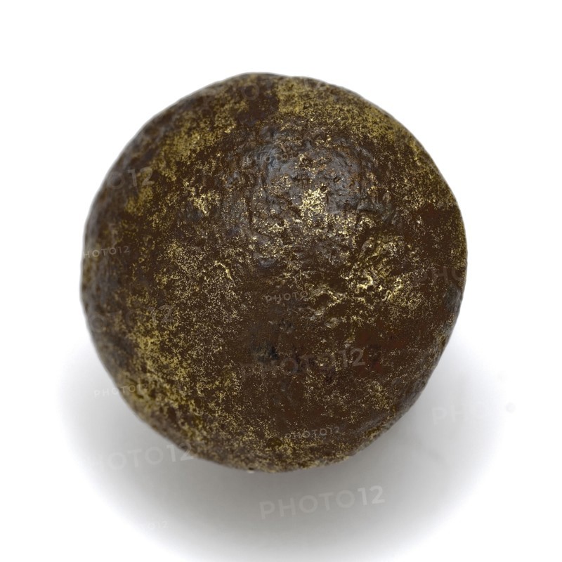 Copper round button with attachment eye, button clothing accessory clothing soil find copper metal, cast archeology dress