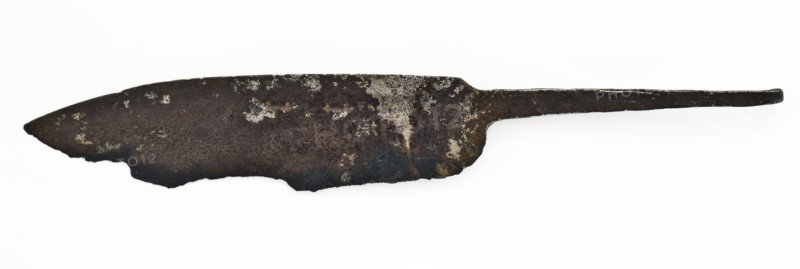 Blade of hand-forged meat cleaver or kitchen knife with stern, rear side of which is perpendicular, knife equipment foundations