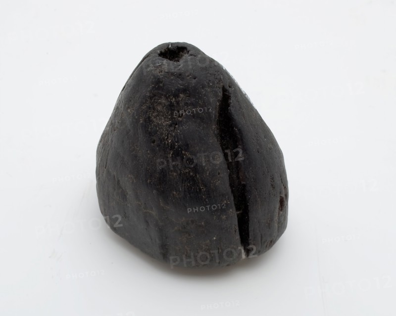 Wooden swivel, inverted conical shape, cylindrical upper edge, zweeptol toll toy relaxant soil find wood, sawn cut Wood toll
