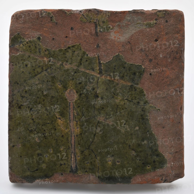 Glazed tile, red shard, green, tile floor tile tile footage floor find ceramic earthenware clay engobe glaze lead glaze