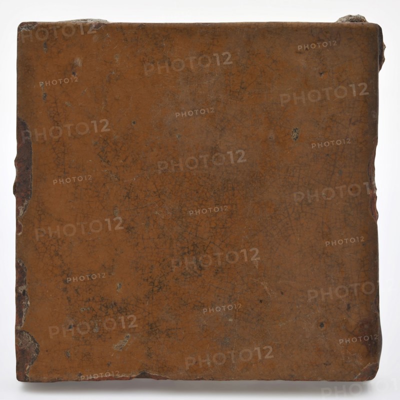 Glazed flagstone, red shard, light brown, tile floor tile tile sculpture soil find ceramic earthenware clay engobe glaze lead