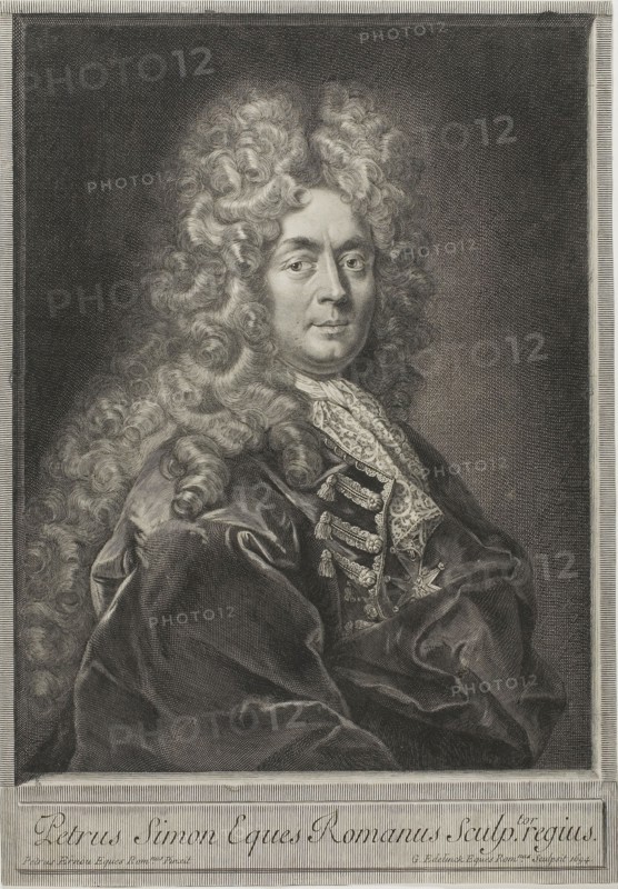 Pierre Simon, Engraver, 1694, Gérard Edelinck (French, born Flanders, 1640-1707), after Pierre Simon (French, c. 1650-1710), France, Engraving on paper, 364 × 252 mm (sheet, trimmed within platemark)