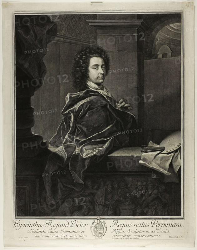 Hyacinthe Rigaud, 1698, Gérard Edelinck (French, born Flanders, 1640-1707), after Hyacinthe Rigaud (French, 1659-1743), France, Engraving and etching on paper, 479 × 361 mm (image), 481 × 367 mm (plate), 510 × 402 mm (sheet), The Miser’s Daughter: A Tale, Vol. II, 1842, George Cruikshank (English, 1792-1878), written by William Harrison Ainsworth (English, 1805-1882), published by Cunningham and Mortimer (English, 19th century), printed by T.C. Savill (English, 19th century), England, Book with seven etchings in black on ivory wove paper, 206 × 128 × 23 mm