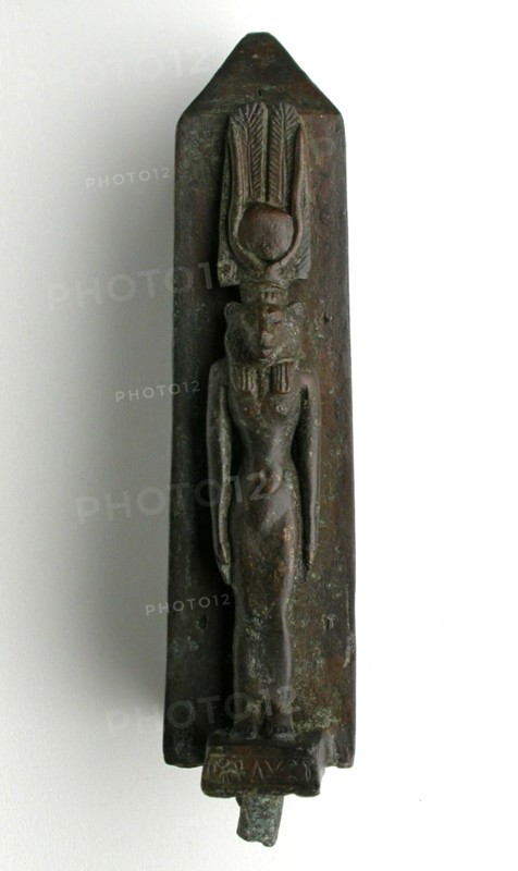 Statuette of the Goddess Uto, Late Period, Dynasty 26 (664–525 BC), Egyptian, Egypt, Bronze, 20 × 7.5 × 4.5 cm (7 7/8 × 3 × 1 1/4 in.)