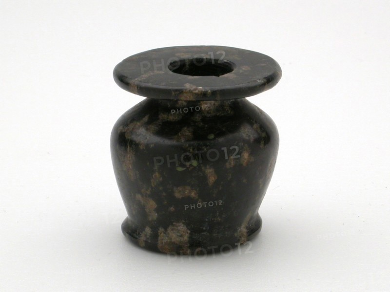 Kohl Jar, New Kingdom, Dynasty 18 (about 1550–1069 BC), Egyptian, Egypt, Stone, 5.1 × 4.8 × 4.8 cm (2 × 1 7/8 × 1 7/8 in.)