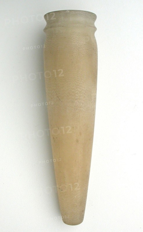 Vessel, Old Kingdom, Dynasty 5–6 (about 2494–2181 BC), Egyptian, Egypt, Calcite, H. 16.7 cm (6 9/16 in.), diam. 4.1 cm (1 5/8 in.)