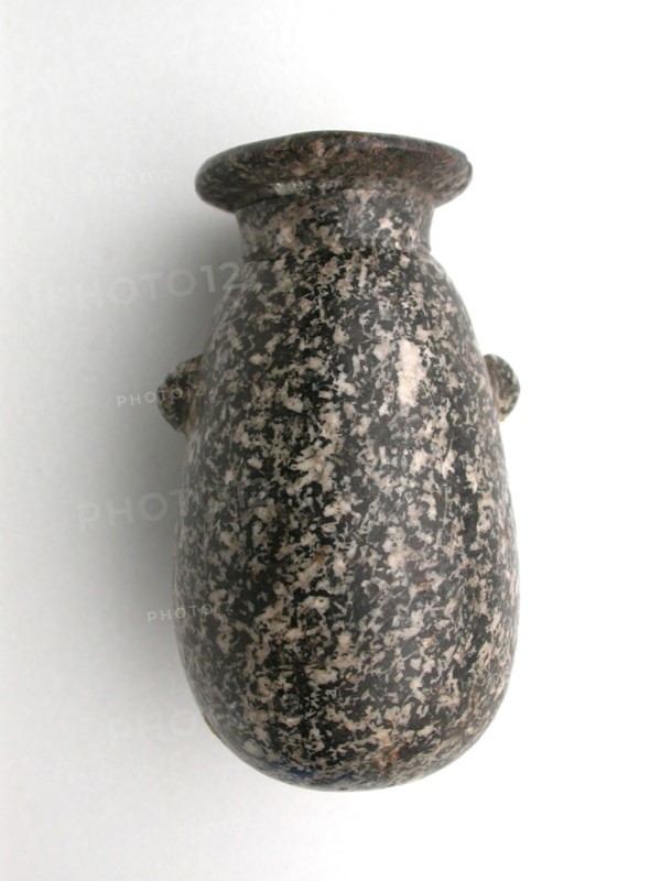 Alabastron (Container for Scented Oil), Late Period, Dynasty 26–30 (664–343 BC) (?), Egyptian, Egypt, Granite, 6.4 × 3.7 × 3.5 cm (2.54 × 1.47 × 1.40 in)