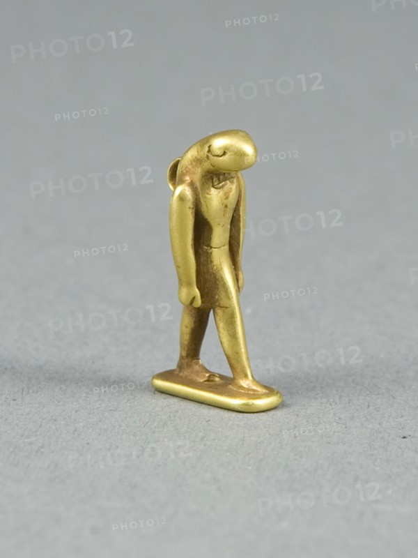 Amulet of Nehebkau, Late Period, Dynasty 26–30 (664–332 BC), Egyptian, Egypt, Gold, 2 × 1 × 0.75 cm (3/4 × 3/8 × 5/16 in.)