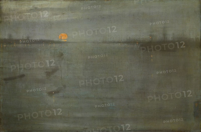 Nocturne: Blue and Gold—Southampton Water, 1872, James McNeill Whistler, American, 1834–1903, London, Oil on canvas, 50.5 × 76 cm (19 7/8 × 29 15/16 in.)