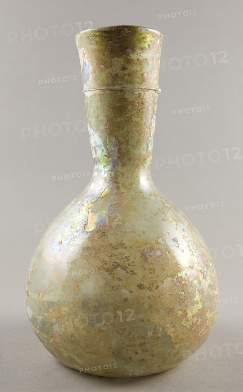 Vase, 2nd/5th century AD, Greco-Roman, Ancient Mediterranean, Glass, blown technique, 24 × 15.2 × 15.2 cm (9 1/2 × 6 × 6 in.)