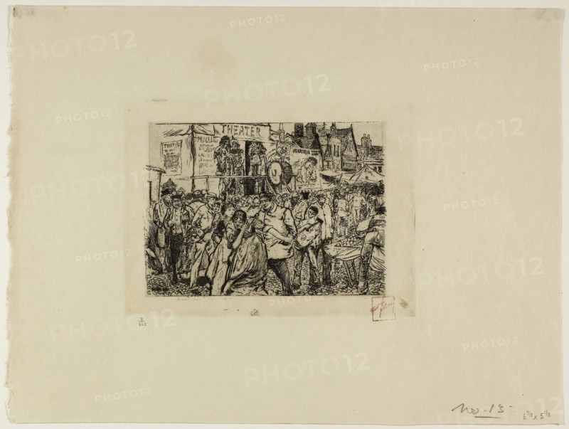 An Illustration, 1883, Robert Frederick Blum, American, 1857-1903, United States, Etching on cream wove paper, 100 x 138 mm (image), 125 x 162 mm (plate), 240 x 315 mm (sheet)
