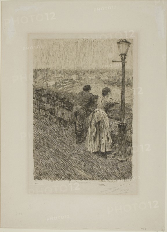 Fisherman at Saint Ives, 1891, Anders Zorn, Swedish, 1860-1920, Sweden, Etching on ivory laid paper, 260 x 185 mm (image), 276 x 197 mm (plate), 420 x 305 mm (sheet)