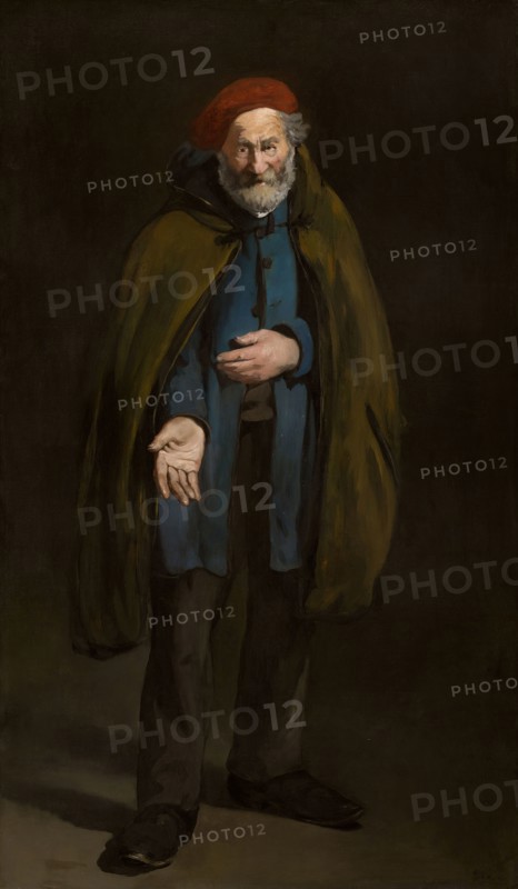 Beggar with a Duffle Coat (Philosopher), 1865/67, Édouard Manet, French, 1832-1883, France, Oil on canvas, 187.7 × 109.9 cm (73 7/8 × 43 1/4 in.)