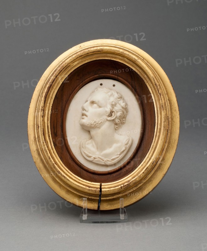 Plaque with Marcus Antonius, 1776/80, Wedgwood Manufactory, England, founded 1759, Burslem, Stoneware (jasperware), 9.5 × 12.7 × 3.7 cm (3 3/4 × 5 × 1 7/16 in.)