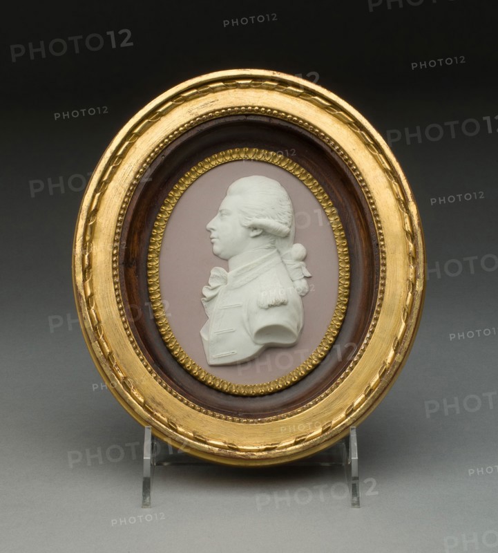 Plaque with Portrait of George Augustus Frederick, c. 1790, Wedgwood Manufactory, England, founded 1759, Burslem, Stoneware (jasperware), 18.9 × 16.5 × 3.2 cm (7 7/16 × 6 1/2 × 1 1/4 in.)