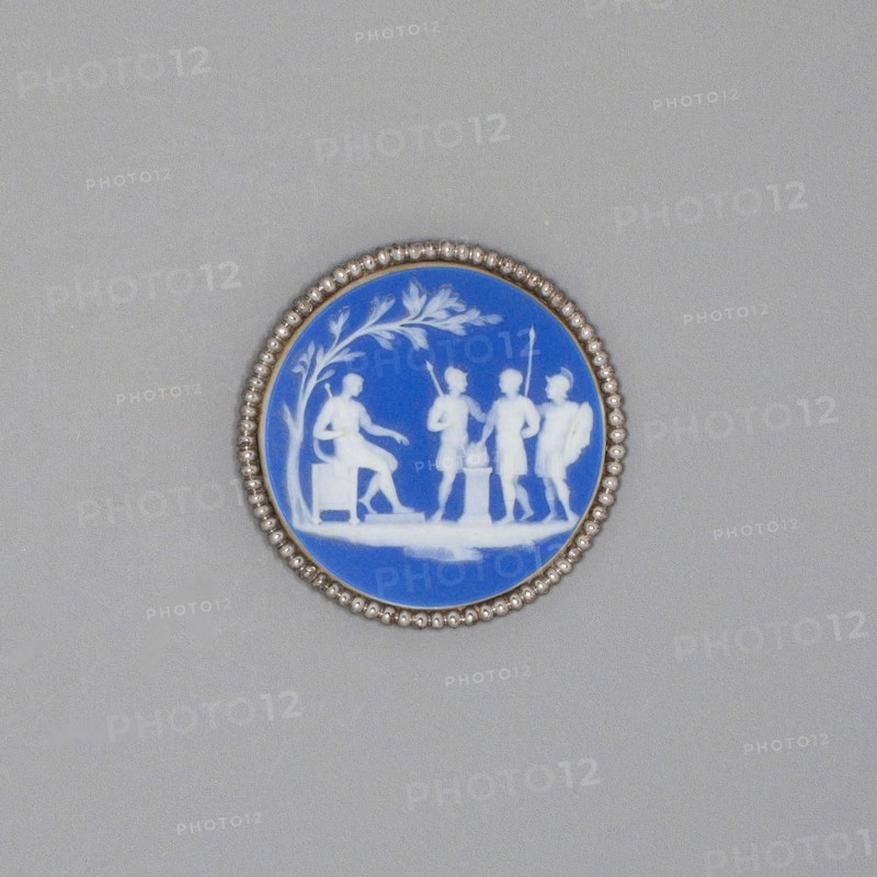 Button, Late 18th century, Wedgwood Manufactory, England, founded 1759, Burslem, Stoneware (jasperware), Diam. 4 cm (1 9/16 in.)