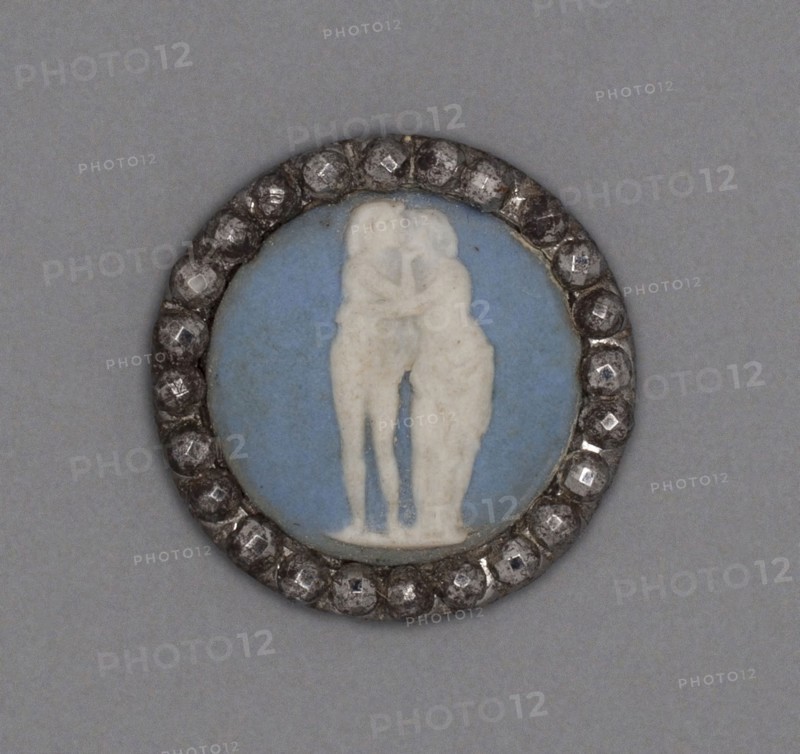 Button, Late 18th century, Wedgwood Manufactory, England, founded 1759, Burslem, Stoneware (jasperware), Diam. 2.1 cm (13/16 in.)