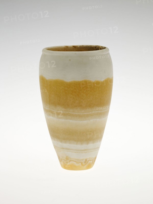 Vessel, Archaic Period–Old Kingdom, Dynasty 1–3 (about 3050–2630 BC), Egyptian, Egypt, Alabaster, 11.4 × 6.3 × 6.3 cm (4 1/2 × 2 1/2 × 1 1/2 in.)