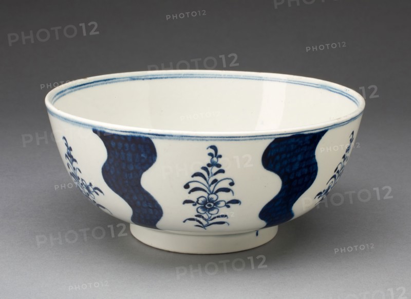 Bowl, c. 1775, Worcester Porcelain Factory, Worcester, England, founded 1751, Worcester, Soft-paste porcelain, underglaze blue, 16.8 x 8.3 cm (6 5/8 x 3 1/4 in.)