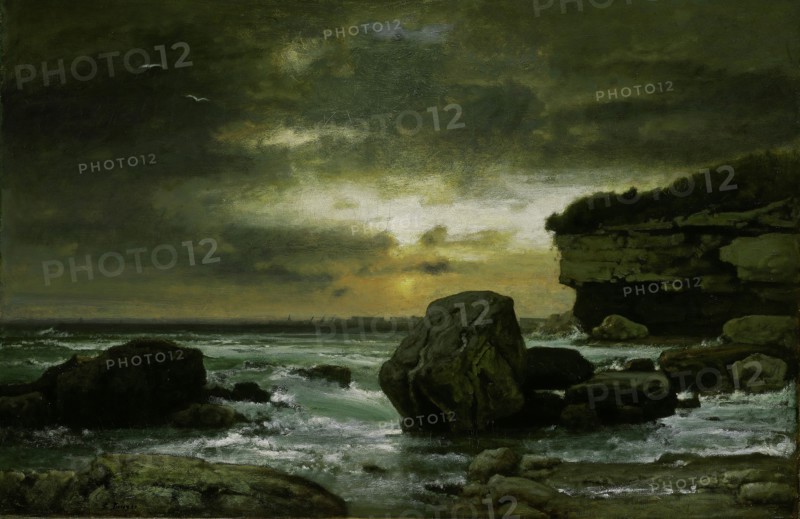 A Marine, c. 1874/75, George Inness, American, 1825–1894, United States, Oil on canvas, 76.8 × 114.9 cm (30 1/4 × 45 1/4 in.)