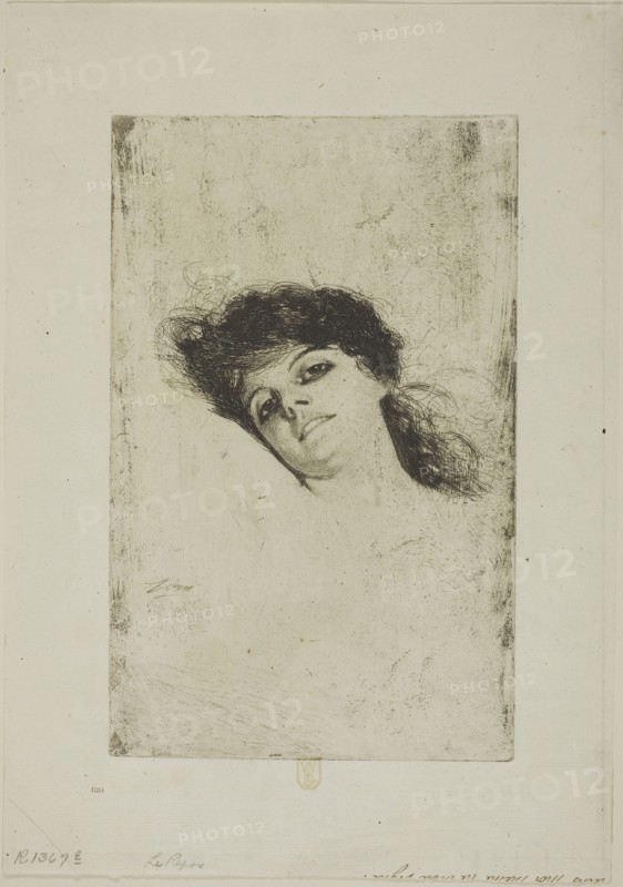 Mary, 1884, Anders Zorn, Swedish, 1860-1920, Sweden, Etching on off-white laid paper, 220 x 138 mm (image/plate), 298 x 210 mm (sheet)