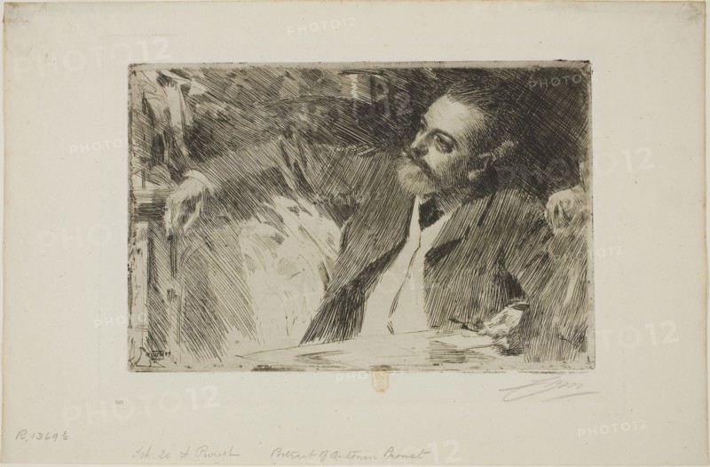 Antonin Proust, 1889, Anders Zorn, Swedish, 1860-1920, Sweden, Etching on ivory laid paper, 151 x 233 mm (image), 158 x 239 mm (plate), 237 x 362 mm (sheet)