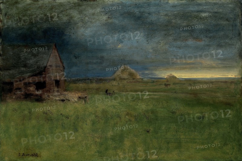 The Lonely Farm, Nantucket, 1892, George Inness, American, 1825–1894, United States, Oil on canvas, 78.1 × 116.2 cm (30 3/4 × 45 3/4 in.)