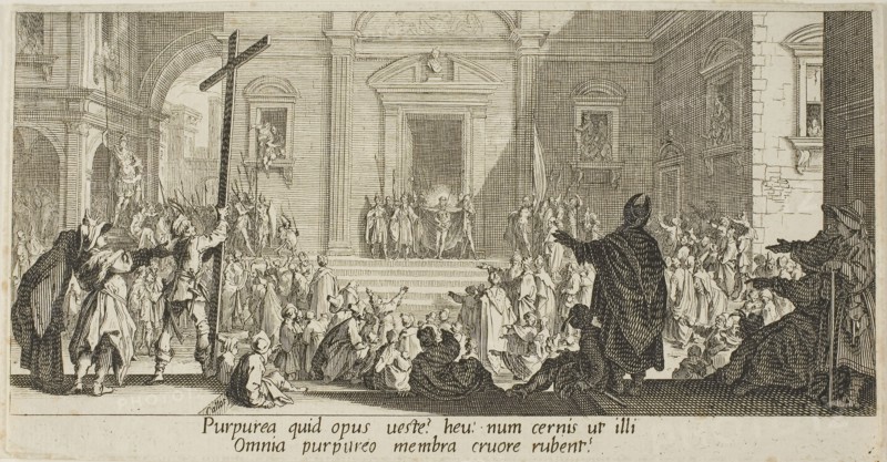 The Small Port, from Various Scenes Designed in Florence, 1618–20, Jacques Callot, French, 1592-1635, France, Etching on paper, 111 × 275 mm (image)