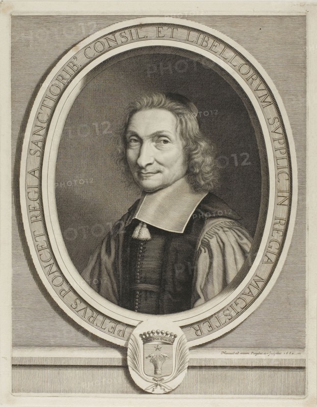 Pierre Poncet, 1660, Robert Nanteuil, French, 1623-1678, France, Engraving on paper, 327 × 256 mm (plate), 344 × 268 mm (sheet)