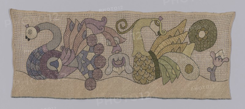 Square, 19th century, Ukraine, Ukraine, Linen, drawn work and embroidered, 37.5 x 96.2 cm (14 3/4 x 37 7/8 in.)
