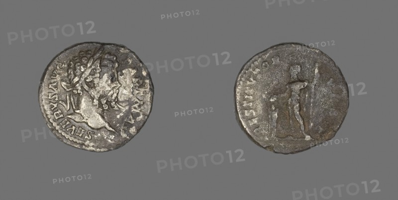 Denarius (Coin) Portraying Emperor Septimius Severus, AD 200/201, Roman, minted in Rome, Roman Empire, Silver, Diam. 1.9 cm, 2.69 g