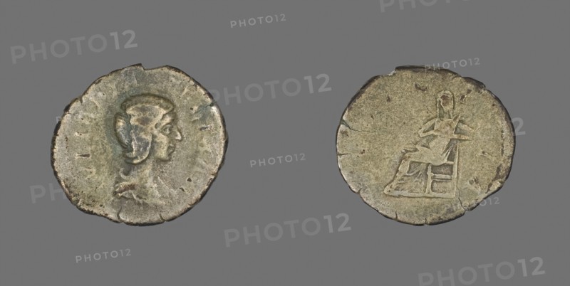 Denarius (Coin) Portraying Empress Julia Domna, AD 211/217, Roman, minted in Rome, Roman Empire, Silver, Diam. 2 cm, 2.83 g