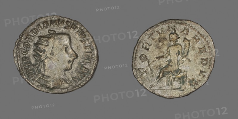 Antoninianus (Coin) Portraying Emperor Gordian III, AD 242/244, Roman, minted in Antioch, Roman Empire, Billon, Diam. 2.3 cm, 4.84 g