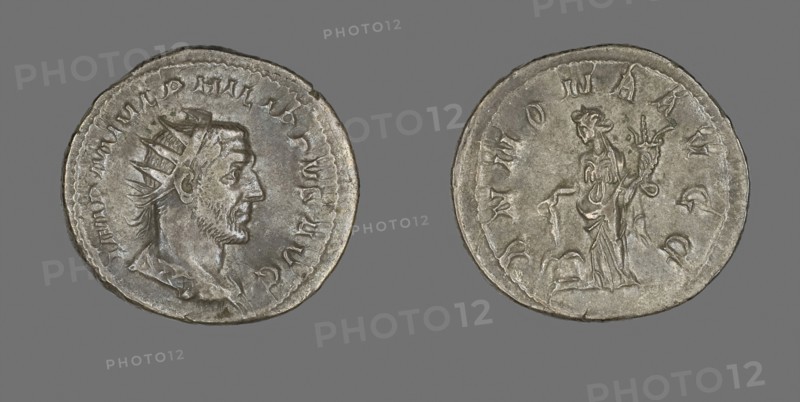 Antoninianus (Coin) Portraying King Philip I, AD 244/247, Roman, minted in Rome, Roman Empire, Silver, Diam. 2.4 cm, 4.20 g