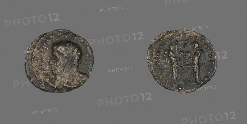 Coin Portraying Emperor Constantine I, about AD 319/320, Roman, minted in London or Arles, Roman Empire, Bronze, Diam. 1.8 cm, 2.66 g