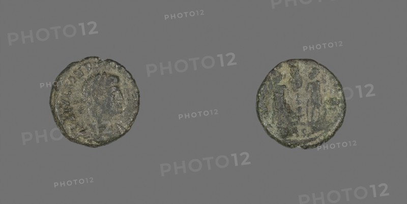 Coin Portraying Emperor Constans or Emperor Constantius II, AD 324/361 or AD 333/350, Roman, Roman Empire, Bronze, Diam. 1.5 cm, 1.54 g