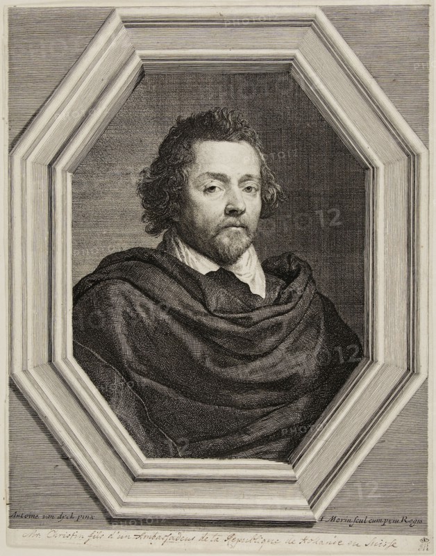Nicolas Christin, n.d., Jean Morin (French, c. 1590-1650), after Anthony van Dyck (Flemish, 1599-1641), France, Engraving and etching in black on paper, 302 × 238 mm (sheet, trimmed within platemark)