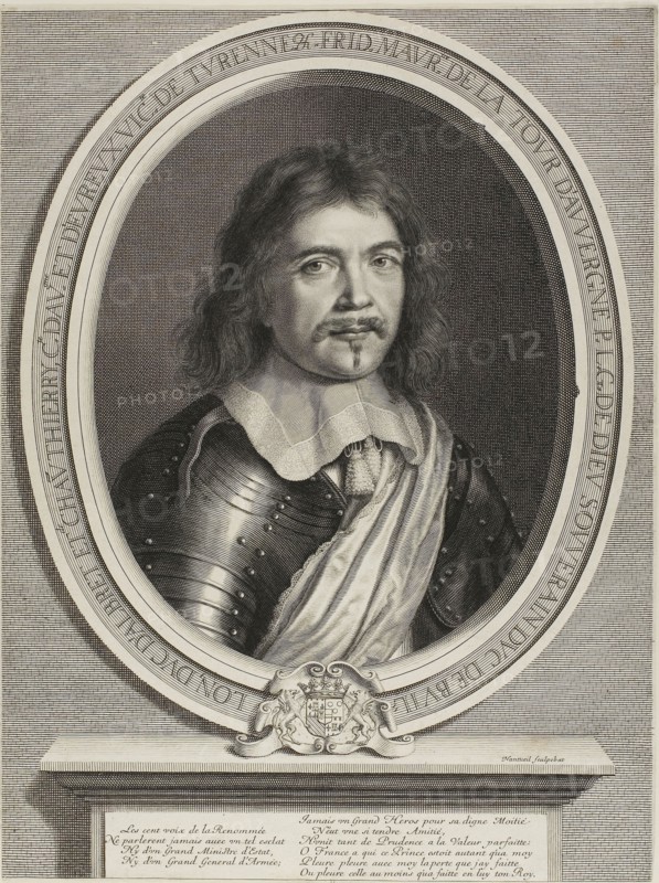 Frederic-Maurice Duc de Bouillon, 1656, Robert Nanteuil, French, 1623-1678, France, Engraving in black on paper, 385 × 287 mm (image/sheet, trimmed within plate mark)