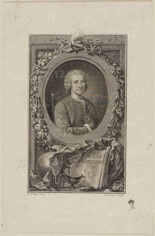 Jean Jacques Rousseau, 1764/72, Etienne Ficquet (French, 1719-1794), after Maurice-Quentin de la Tour (French, 1704-1788), France, Engraving on ivory laid paper, 120 × 74 mm (image), platemark not visible, 175 × 14 mm (sheet)