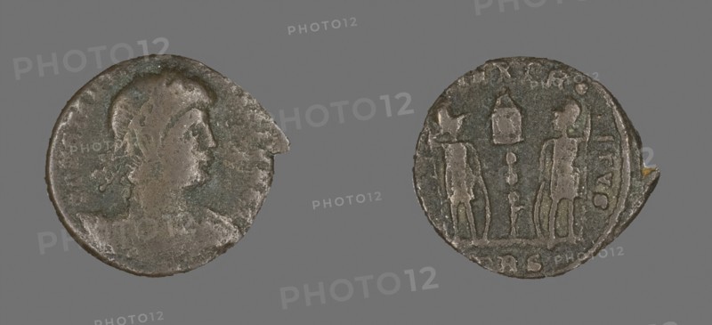 Coin Portraying Emperor Constantine II, AD 324/361, Roman, Roman Empire, Bronze, Diam. 1.6 cm, 1.51 g
