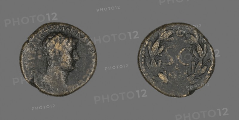 Coin Portraying Emperor Hadrian, AD 117/138, Roman, Roman Empire, Bronze, Diam. 2.1 cm, 6.58 g