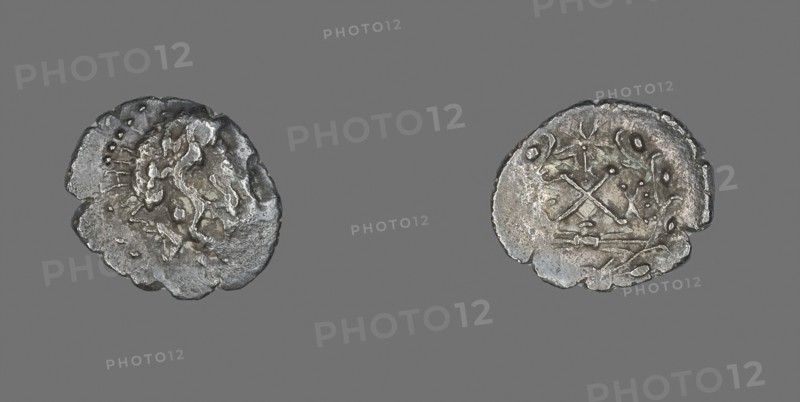 Hemidrachm (Coin) Depicting the God Zeus Amarios, 191/146 BC, Greek, Ancient Greece, Silver, Diam. 1.8 cm, 2.05 g