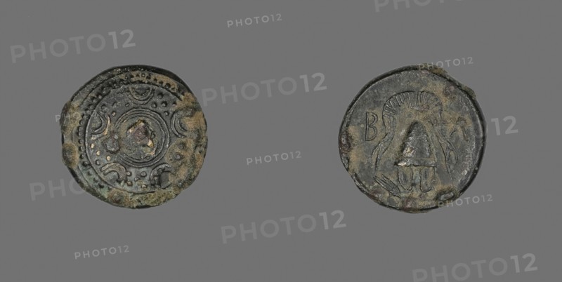 Coin Depicting the Goddess Artemis, 286/220 BC, Greek, Ancient Greece, Bronze, Diam. 1.7 cm, 4 g