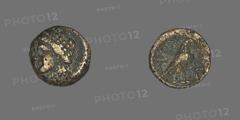 Coin Depicting the God Apollo, 320/200 BC, Greek, Ancient Greece, Bronze, Diam. 1.7 cm, 4.20 g