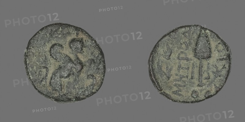 Coin Depicting Sphinx, after 84 BC, Greek, Ancient Greece, Bronze, Diam. 1.3 cm, 1.91 g